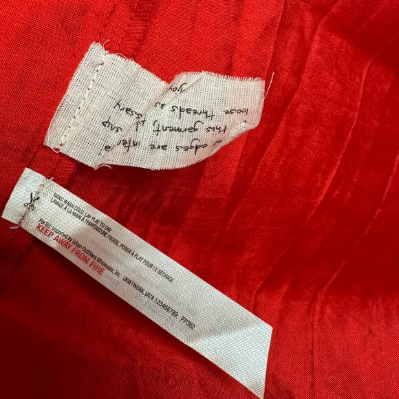 Free People Womens Party Taffeta Embellished Sequin Waistband Red Maxi Skirt 0 - Picture 10 of 11